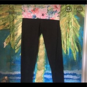 PINK Foldover Waist Yoga Legging
